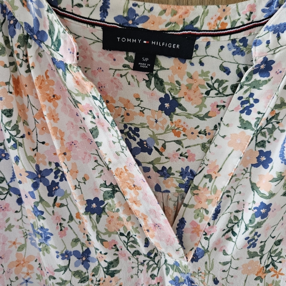 Tommy Hilfiger pastel floral print dress Size S - Picture 4 of 4